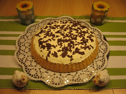 Obstboden mit Rhabarber